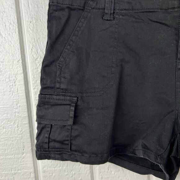 Guess Black Cargo Micro Shorts Y2K Summer Size 29 - Picture 2 of 6